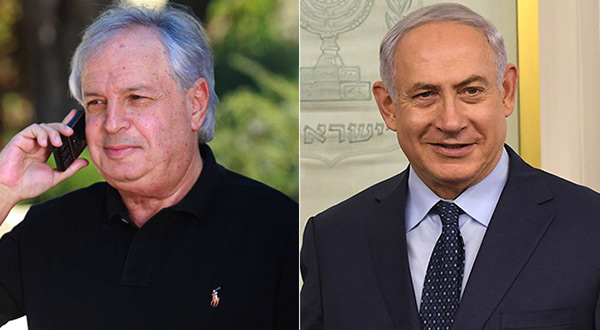 Shaul Elovitch and "Israeli" PM Benjamin Netanyahu